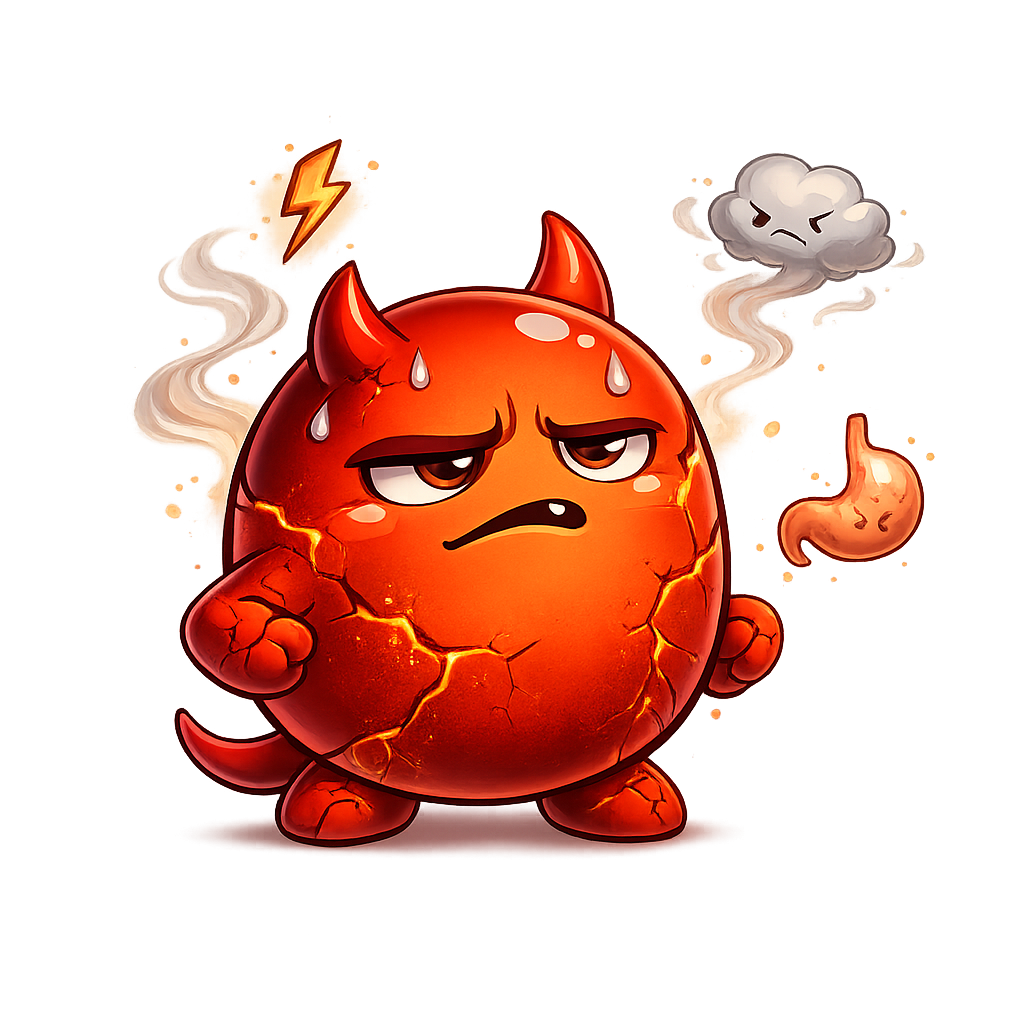 Cravo the craving villain cracking and weakened, surrounded by withdrawal symptom icons — the addiction losing its grip
